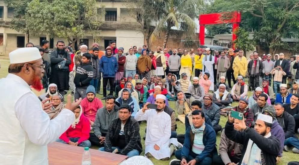 খুলনায় লাইন বিল পাবলায় হিন্দু ধর্মাবলম্বী সদস্য সমাবেশ অনুষ্ঠানে মিয়া গোলাম পরওয়ার