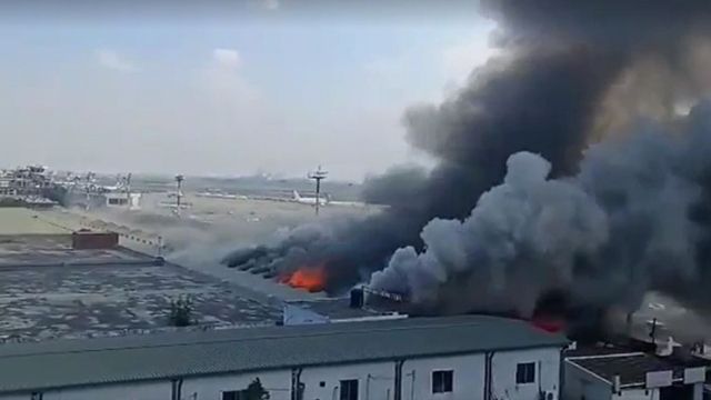 শাহজালাল বিমানবন্দরে কার্গো ভিলেজে আগুন