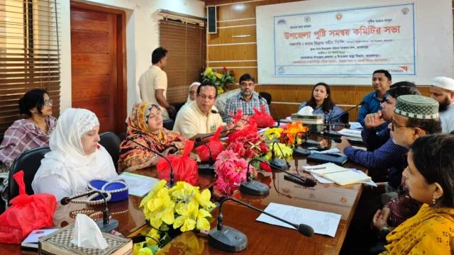 জামালপুরে পুষ্টি সমন্বয় সভা অনুষ্ঠিত