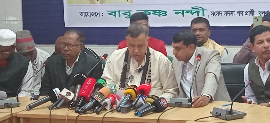 বাবু কৃষ্ণ নন্দীর বিরুদ্ধে লাগাতার মিথ্যাচার ও অপপ্রচারের বিরুদ্ধে- সংবাদ সম্মেলন করেন