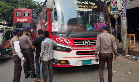 শব্দ দূষণ নিয়ন্ত্রণে ট্রাফিক কোতোয়ালী জোনের উদ্যোগে অভিযান