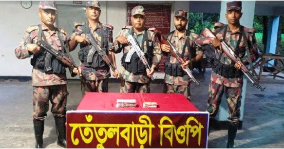 গাংনী সীমান্তে বিজিবির অভিযান : ৫ লাখ ৮৮ হাজার টাকার ভারতীয় ওষুধ উদ্ধার