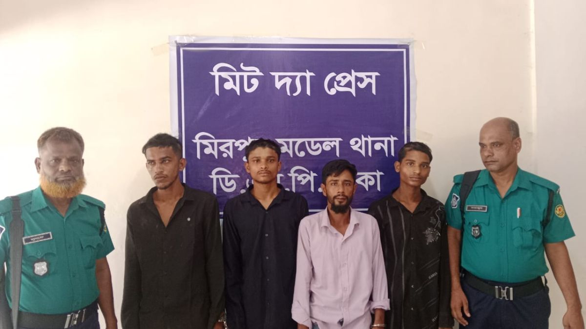 *চেতনানাশক ওষুধ খাইয়ে অটোরিকশা চুরি, চোরাইকৃত অটোরিকশাসহ চোর চক্রের চার সদস্য আটক করেছে মিরপুর থানা*
