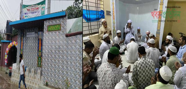 রূপগঞ্জে সিএনজি চালক সমিতির উদ্যোগে মসজিদ উদ্বোধন