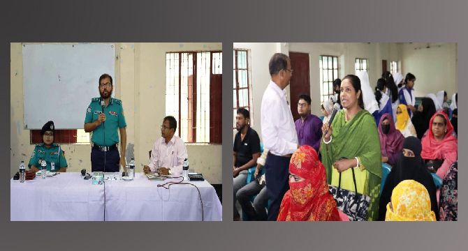 পুলিশ লাইন হাই স্কুলের অভিভাবক ও শিক্ষার্থীদের সাথে পুলিশ কমিশনারের মতবিনিময়
