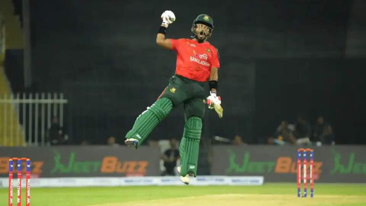 বাংলাদেশের প্রথম জয় পারভেজ ইমনের কীর্তির ম্যাচে শারজাহতে