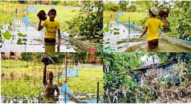 জনগনের চলাচলের রাস্তার উপর বেড়া নির্মাণ