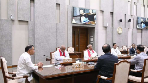 প্রধানমন্ত্রীর সঙ্গে প্রোটেস্ট্যান্ট চার্চের নেতাদের শুভেচ্ছা