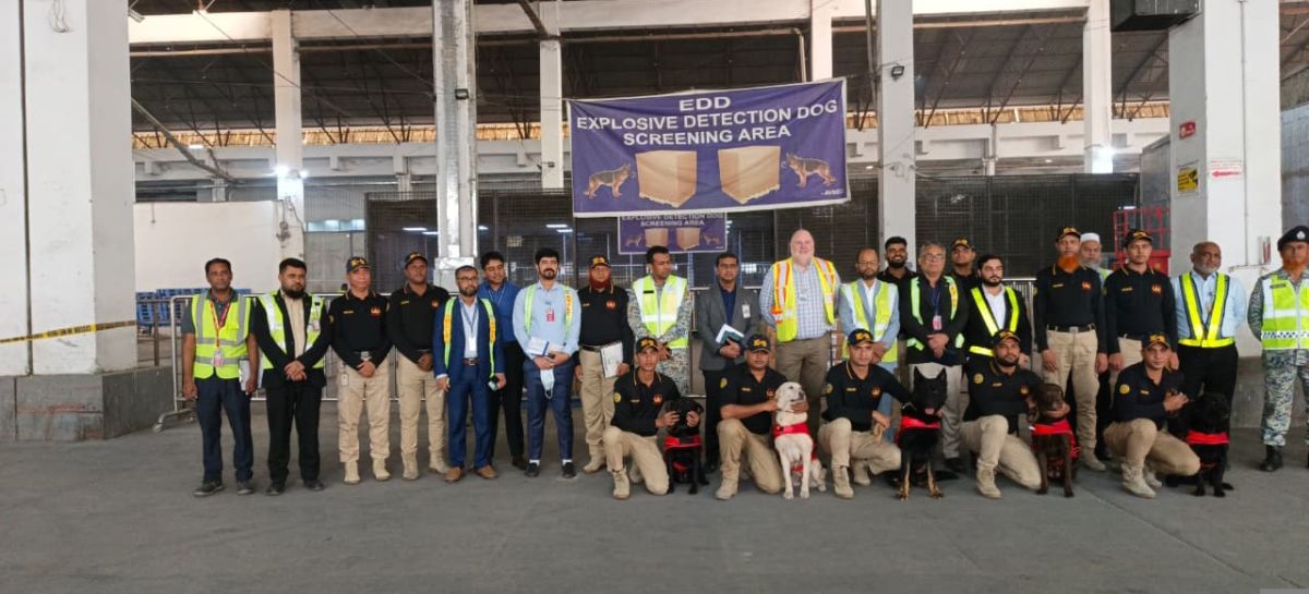 *বিমানবন্দরের কার্গো ভিলেজে EU ও UK-এর RA-3 Re-Validation Audit এ Explosive Detection Dog (EDD) সফলভাবে সম্পন্ন করেছে সিটিটিসির ক্যানাইন টিম*