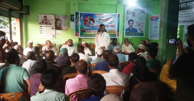 ধর্মপাশায় লিফলেট ও মতবিনিময় সভায়- ব্যারিস্টার হামিদুল হক আফিন্দী লিটন