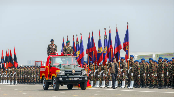 স্বাধীনতা দিবসের কুচকাওয়াজ শুরু