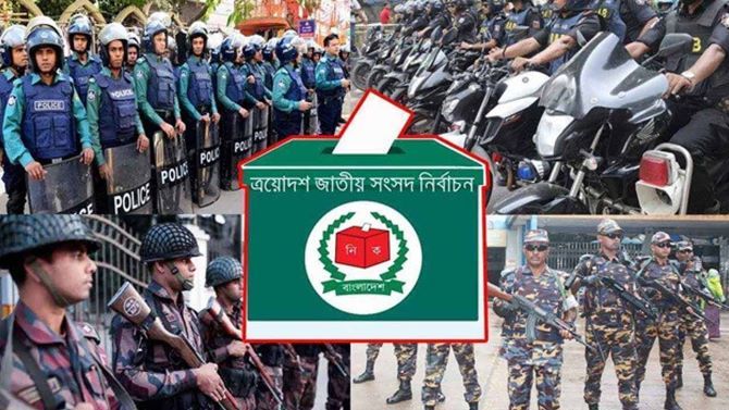 দেশজুড়ে মোতায়েন থাকবে আইনশৃঙ্খলা বাহিনীর ৯ লাখ সদস্য