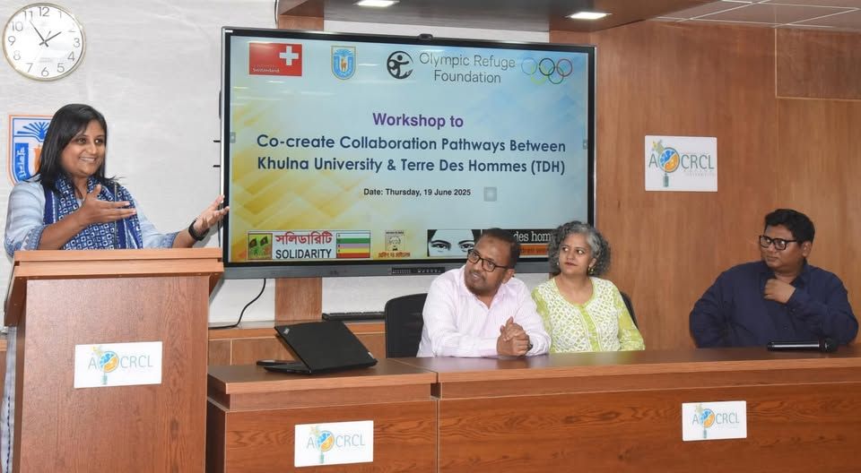 খুবি ও টিডিএইচ’র মধ্যে সম্ভাব্য সহযোগিতা কার্যক্রম বিষয়ে কর্মশালা অনুষ্ঠিত