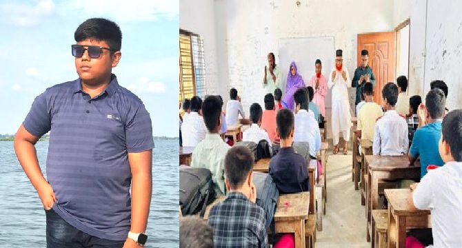 আত্রাইয়ে মেধাবি শিক্ষার্থী সৌরভের মাগফিরাত কামনায় দোয়া মাহফিল