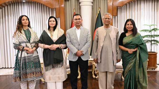 প্রধান উপদেষ্টার সঙ্গে তারেক রহমানের সৌজন্য সাক্ষাৎ