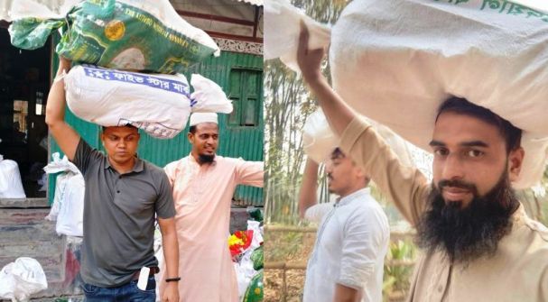 অসহায়দের পাশে দাঁড়িয়ে ইফতার সামগ্রী বিতরণ করল তালতলা দঃপাড়া একেএ সমাজ কল্যাণ সংঘ