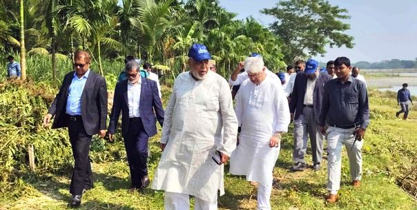 ভোলায় সার কারখানা স্থাপনের সম্ভাব্য স্থান পরিদর্শনে অন্তবর্তী সরকারের ৩ উপদেষ্টা
