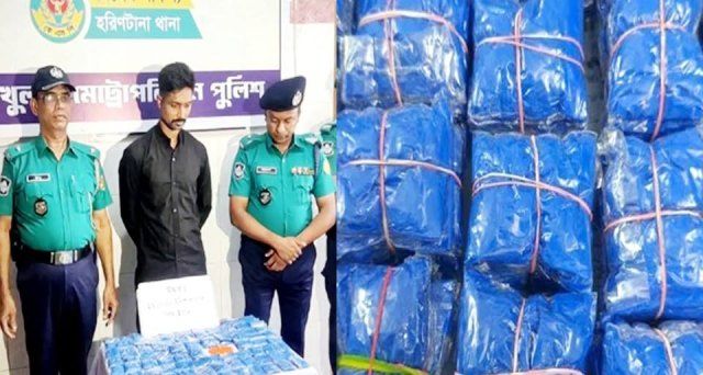 খুলনা নগরীর জিরোপয়েন্ট এলাকা থেকে ১৯ হাজার পিস ইয়াবাসহ ১ মাদক কারবারি আটক