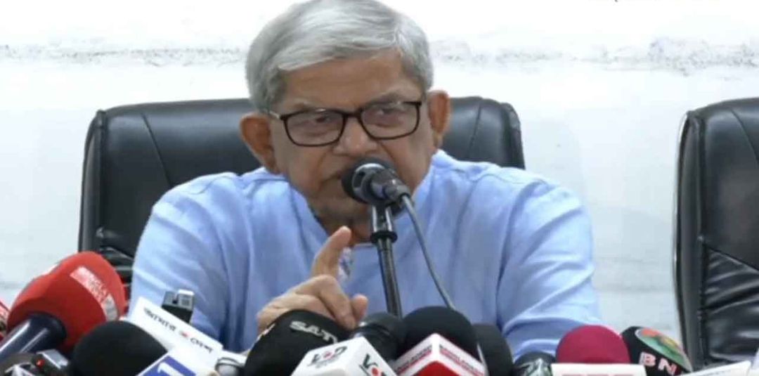 নির্ধারিত সময়ে নির্বাচন না হলে ফ্যাসিবাদের উত্থান হবে: মির্জা ফখরুল