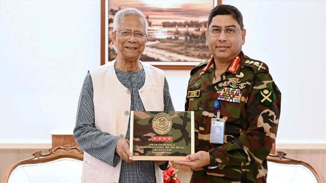 প্রধান উপদেষ্টার সঙ্গে সেনাপ্রধানের বিদায়ী সাক্ষাৎ