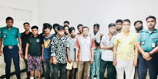 পাঠালি গ্রুপের দুই শীর্ষ সন্ত্রাসী ইয়াসিন ও শরীফসহ ১৬ জন গ্রেফতার