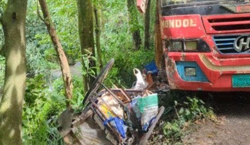 ঝিনাইদহের সদর নগর বাথানে যাত্রীবাহী বাসের চাপায় শিশুসহ দুই জন নিহত হয়েছেন