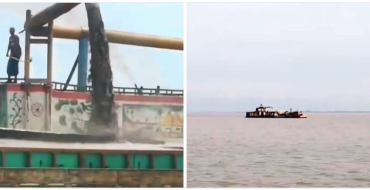হাইকোর্টের নিষেধাজ্ঞা থাকা সত্ত্বেও ফরিদপুর ও রাজবাড়ীতে অবৈধ বালু উত্তোলন