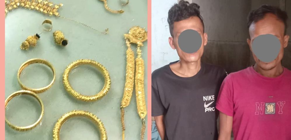 সিরাজগঞ্জে ব্যবসায়ীর বাড়িতে  দুর্ধর্ষ চুরির ঘটনায় গ্রেফতার-২, ১৫ ভরি স্বর্ণ উদ্ধার