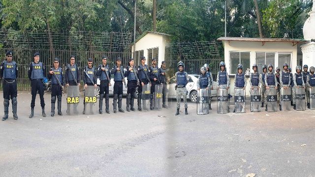 হাসিনার রায়কে ঘিরে ট্রাইব্যুনালের চারপাশে সর্বোচ্চ সতর্কতা