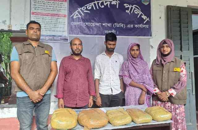 নওগাঁয় ডিবি পুলিশের অভিযানে স্বেচ্ছাসেবক দলের নেতাসহ তিন মাদক ব্যবসায়ী গ্রেপ্তার