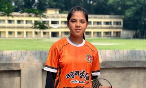 নতুন কুঁড়ি স্পোর্টস: ব্যাডমিন্টনে অপরাজিত চ্যাম্পিয়ন হয়ে জাতীয় পর্যায়ে হুমায়রা