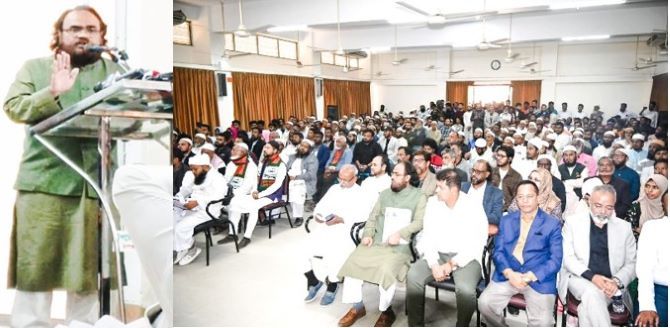 আসন্ন ত্রয়োদশ রাষ্ট্রীয় সংসদ নির্বাচনে ইনসানিয়াত বিপ্লব বাংলাদেশের পক্ষে ইশতেহার তুলে ধরেন শেখ রায়হান রাহবার