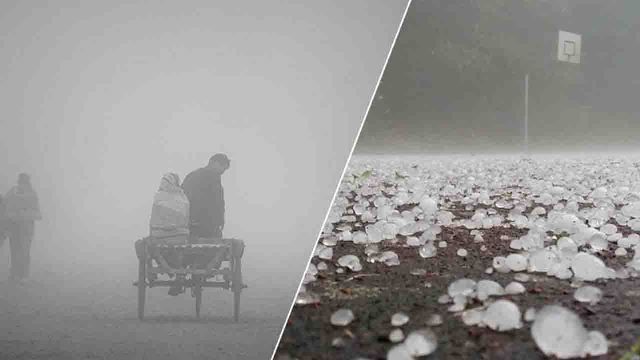 শৈত্যপ্রবাহের মধ্যে শিলাবৃষ্টির আভাস