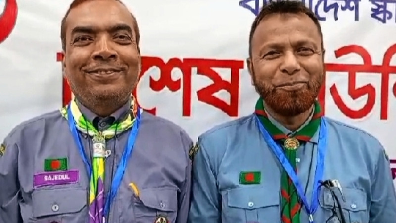 বাংলাদেশ স্কাউটস সিরাজগঞ্জ জেলা বিশেষ এৈ-বাষিক কাউন্সিল সভায় কমিশনার সাজেদুল, সম্পাদক রফিকুল