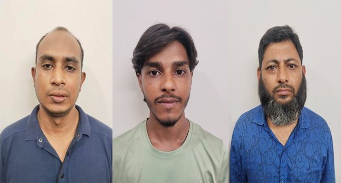 রাজধানীর ধোলাইপাড়ে ঝটিকা মিছিলে অংশগ্রহণকারী আওয়ামী লীগের তিন সদস্য গ্রেফতার