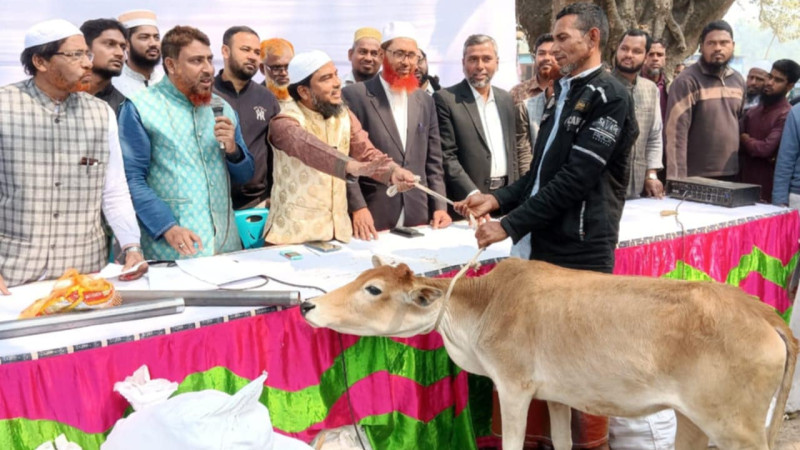 ঠাকুরগাঁওয়ে দুস্থদের মাঝে গরু-ছাগল-টিউবওয়েল ও খাদ্যসামগ্রী বিতরণ করলেন দেলাওয়ার