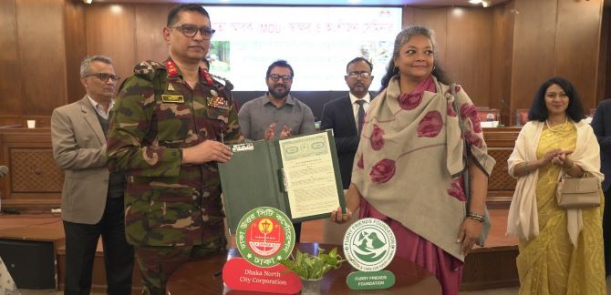 পথপ্রাণী ব্যবস্থাপনায় ডিএনসিসি ও ফারি ফ্রেন্ডস ফাউন্ডেশনের মধ্যে সমঝোতা স্মারক স্বাক্ষর