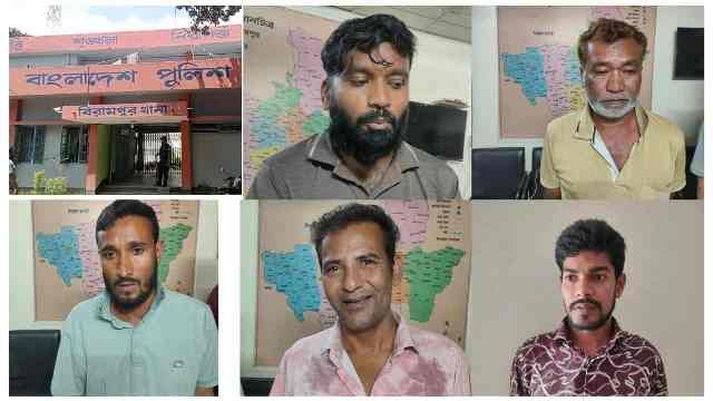 গাজীপুরে ছিনতাইকৃত প্রাইভেট কার বিরামপুরে উদ্ধার, যুবলীগ নেতাসহ আটক-৫