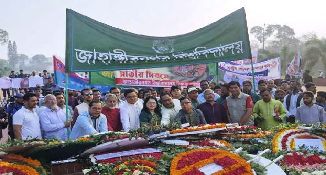 জাবিতে যথাযোগ্য মর্যাদায় স্বাধীনতা ও জাতীয় দিবস পালন
