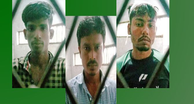 নাসিরনগর থেকে দুই চোর ও এক মদত দাতা সহ তিনজন গ্রেপ্তার
