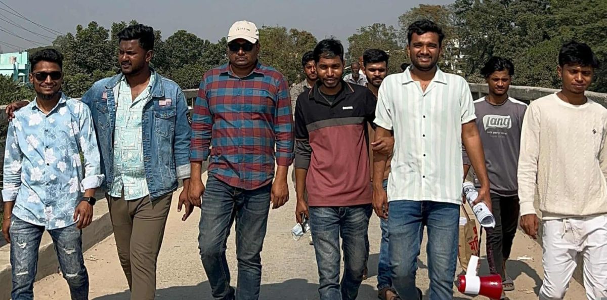 সিরাজদিখানে ধানের শীষ প্রতীকের বিজয়ের লক্ষ্যে ছাত্রদলের প্রচার প্রচারনা