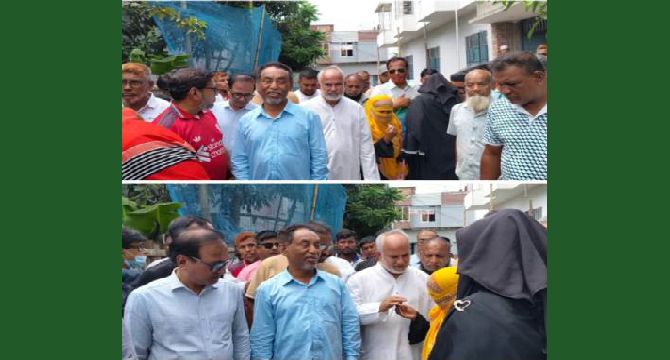 খুলনায় ১৪ নম্বর ওয়ার্ডে উন্নয়ন কাজ পরিদর্শনে সিটি কর্পোরেশনের প্রশাসক