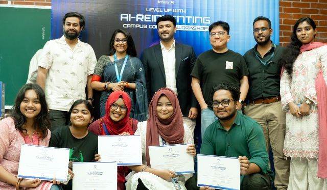 ইনফিনিক্স-এর উদ্যোগে বিশ্ববিদ্যালয় শিক্ষার্থীদের এআই ও উদ্ভাবন প্রশিক্ষণ কর্মশালা