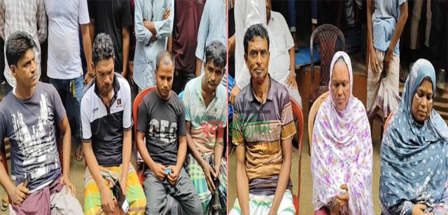 রূপগঞ্জে মুচলেকা দিয়ে সাত মাদক ব্যবসায়ীর অঙ্গীকার