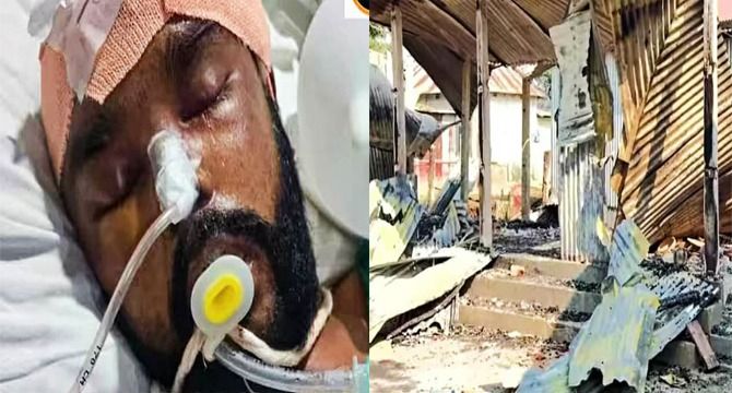 নাসিরনগরে জোড়া খুনের ঘটনায় হামলা,লুটপাট, অগ্নিসংযোগ