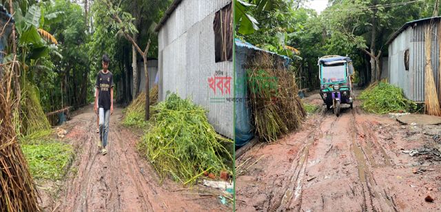 সিরাজদিখানের কুমারখালীর রাস্তার বেহাল দশা চলাচলের দুর্ভোগ, ঝুঁকিতে শিক্ষার্থীরা