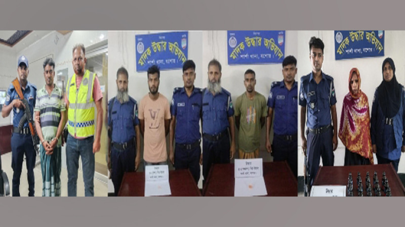 শার্শায় ২ সাজাপ্রাপ্ত আসামিসহ ৩ মাদক ব্যবসায়ী আটক