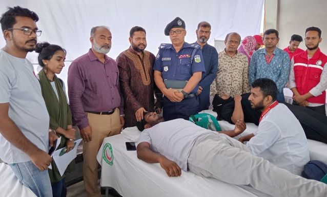 জামালপুরে জুলাই স্মৃতিকে স্মরণ করে স্বেচ্ছায় রক্তদান কর্মসূচি