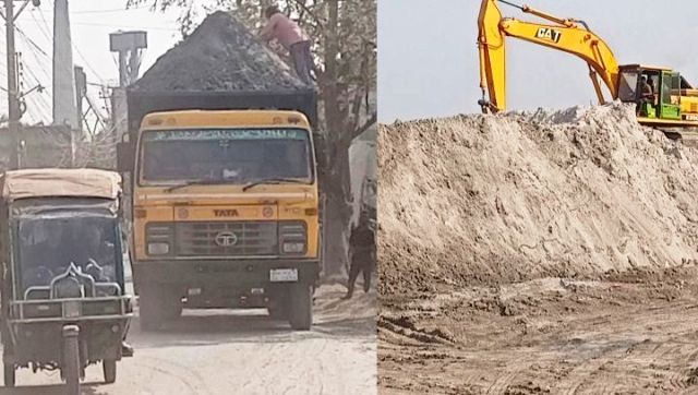 খুলনার দক্ষিণ লবনচরা বালুর বেডের ওভারলোড ট্রাকের কারনে জনদুর্ভোগ চরমে পৌঁছে