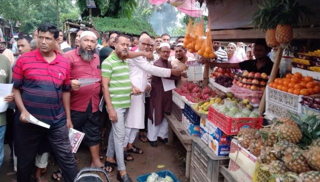 মাগুরার শ্রীপুরে বিএনপির লিফলেট বিতরণ